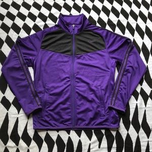 Purple and black nike jacket